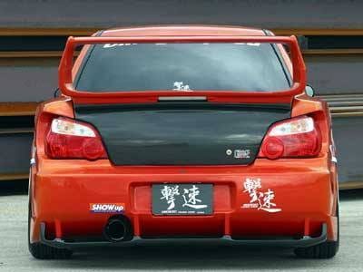 Subaru Impreza Chargespeed Round Eye Wide Body Super GT Rear Bumper with Diffuser - CS978RBW