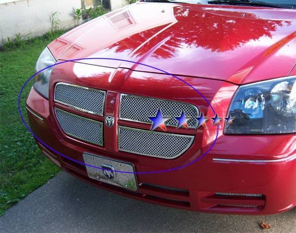 Dodge Magnum APS Wire Mesh Grille - Upper - Stainless Steel - D75037T