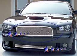 Dodge Charger APS Wire Mesh Grille - 1PC - Upper - Stainless Steel - D75320T