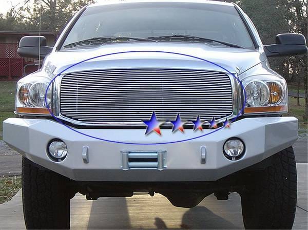 Dodge Ram APS Billet Grille - Upper - Stainless Steel - D85318S