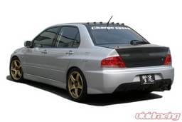 Mitsubishi Lancer Chargespeed Rear Bumper with OEM JDM Evo IX Rear Bumper Style with Center Diffuser