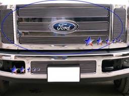 Ford F350 APS Billet Grille - Upper - Aluminum - F65327A