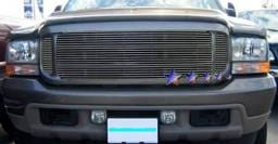 Ford F350 APS Billet Grille - Center - Upper - Stainless Steel - F65708S