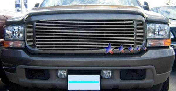 Ford Excursion APS Billet Grille - 2PC - Upper - Stainless Steel - F65711S