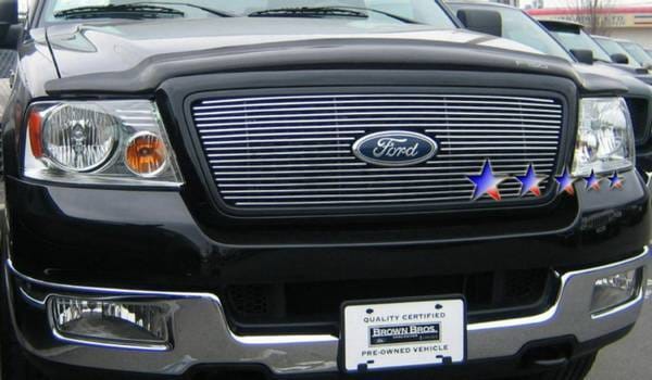 Ford F150 APS Billet Grille - Honeycomb Style with Logo - Upper - Aluminum - F65727A