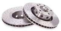 Cross Drilled Brake Rotor Set - Front