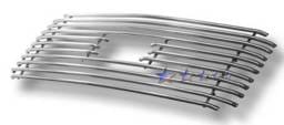 Ford F350 APS Tubular Grille - Center with Logo Opening - Upper - Stainless Steel - F68000S