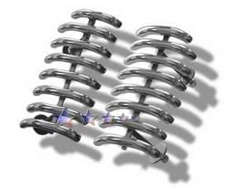 Ford F350 APS Tubular Grille - Side - 2PC - Upper - Stainless Steel - F68003S