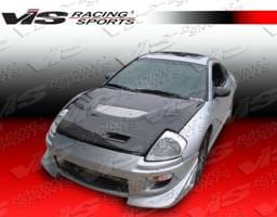 Mitsubishi Eclipse VIS Racing G Speed Black Carbon Fiber Hood - 00MTECL2DGS-010C