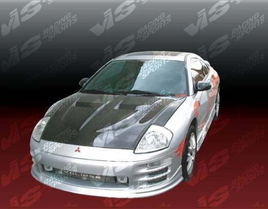Mitsubishi Eclipse VIS Racing Xtreme GT Black Carbon Fiber Hood - 00MTECL2DGT-010C