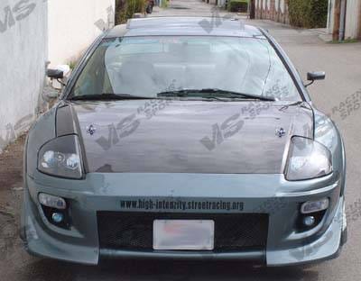 Mitsubishi Eclipse VIS Racing OEM Black Carbon Fiber Hood - 00MTECL2DOE-010C