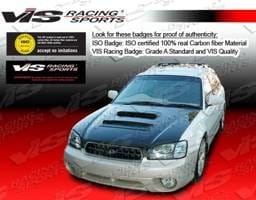 Subaru Legacy VIS Racing V Line Black Carbon Fiber Hood - 00SBLEG4DVL-010C