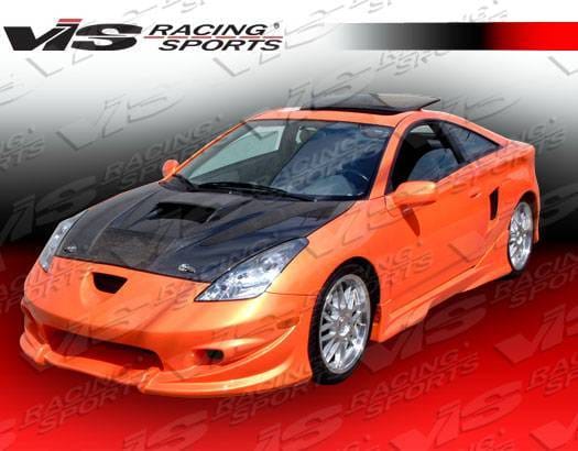 Toyota Celica VIS Racing Invader Black Carbon Fiber Hood - 00TYCEL2DVS-010C