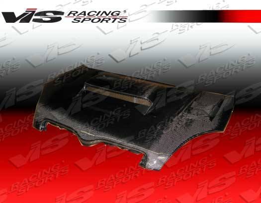 Toyota Echo VIS Racing Cyber Black Carbon Fiber Hood - 00TYECH4DJCY-010C