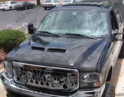 Ford Excursion VIS Racing Outlaw Series I Carbon Fiber Hood - 00FDEXC4DOL1-010C