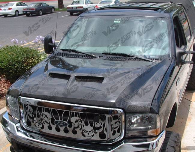 Ford Excursion VIS Racing Outlaw Series I Carbon Fiber Hood - 00FDEXC4DOL1-010C
