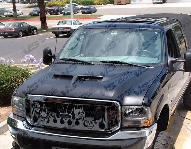 Ford Excursion VIS Racing Outlaw Series 2 Carbon Fiber Hood - 00FDEXC4DOL2-010C
