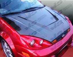 Ford Focus VIS Racing Invader Black Carbon Fiber Hood - 00FDFOC2DVS-010C