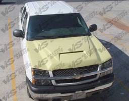 Chevrolet Avalanche VIS Racing Fiberglass Outlaw Type 1 Hood - 02CHAVA4DOL1-010
