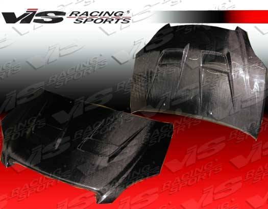 Toyota Matrix VIS Racing Thunder Black Carbon Fiber Hood - 02TYMAT4DTHU-010C