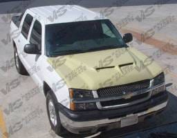 Chevrolet Silverado VIS Racing Fiberglass Outlaw Type 2 Hood - 03CHSIL2DOL2-010