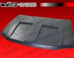 Ford Expedition VIS Racing Fiberglass Double Scoop Vented Hood - 03FDEXP4DDSV-010