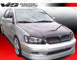 Mitsubishi Lancer VIS Racing OEM Black Carbon Fiber Hood - 02MTLAN4DOE-010C