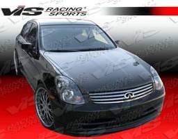 Infiniti G35 4DR VIS Racing OEM Black Carbon Fiber Hood - 03ING354DOE-010C