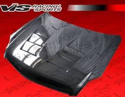 Infiniti G35 4DR VIS Racing Terminator Black Carbon Fiber Hood - 03ING354DTM-010C
