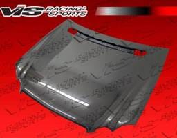Mercedes-Benz CLK VIS Racing OEM Black Carbon Fiber Hood - 03MEW2092DOE-010C