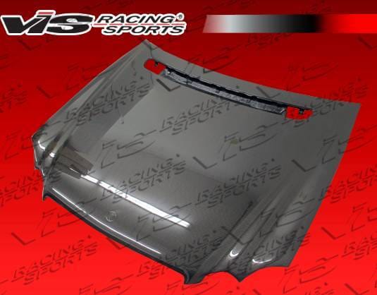 Mercedes-Benz CLK VIS Racing OEM Black Carbon Fiber Hood - 03MEW2092DOE-010C