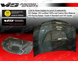 Mitsubishi Evolution 8 VIS Racing GT Black Carbon Fiber Hood - 03MTEV84DGT-010C