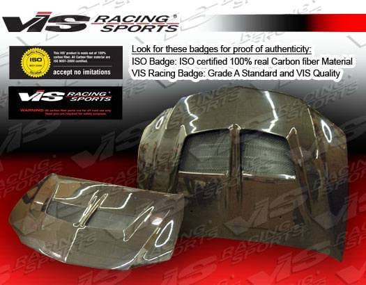 Mitsubishi Evolution 8 VIS Racing VRS Black Carbon Fiber Hood - 03MTEV84DVRS-010C