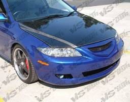 Mazda 6 VIS Racing OEM Black Carbon Fiber Hood - 03MZ64DOE-010C