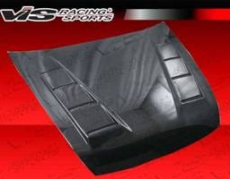 Honda Accord 4DR VIS Racing Terminator Black Carbon Fiber Hood - 03HDACC4DTM-010C