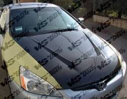 Honda Accord 4DR VIS Racing Invader Black Carbon Fiber Hood - 03HDACC4DVS-010C