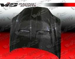 Hyundai Tiburon VIS Racing Xtreme GT Black Carbon Fiber Hood - 03HYTIB2DGT-010C