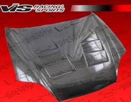 Hyundai Tiburon VIS Racing Terminator Black Carbon Fiber Hood - 03HYTIB2DTM-010C