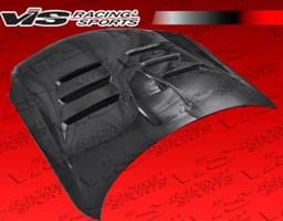 Infiniti G35 2DR VIS Racing EVO Black Carbon Fiber Hood - 03ING352DEV-010C