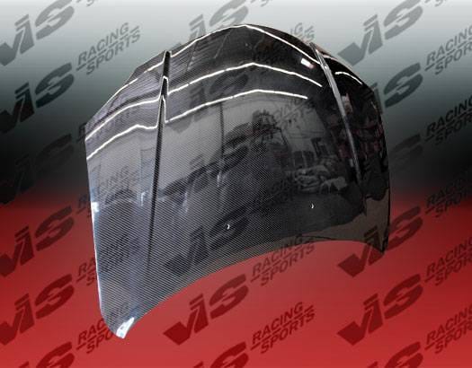 Mazda 3 4DR VIS Racing M Speed Black Carbon Fiber Hood - 04MZ34DOE-010C