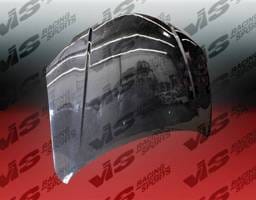 Mazda 3 4DR VIS Racing OEM Black Carbon Fiber Hood - 04MZ34DOE-010C