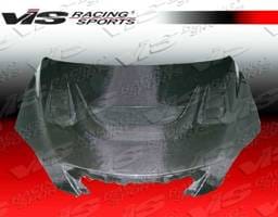 Mazda 3 4DR HB VIS Racing G Speed Black Carbon Fiber Hood - 04MZ3HBGS-010C