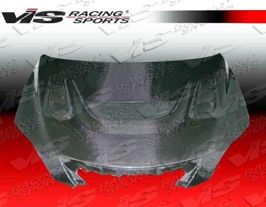 Mazda 3 4DR HB VIS Racing G Speed Black Carbon Fiber Hood - 04MZ3HBGS-010C