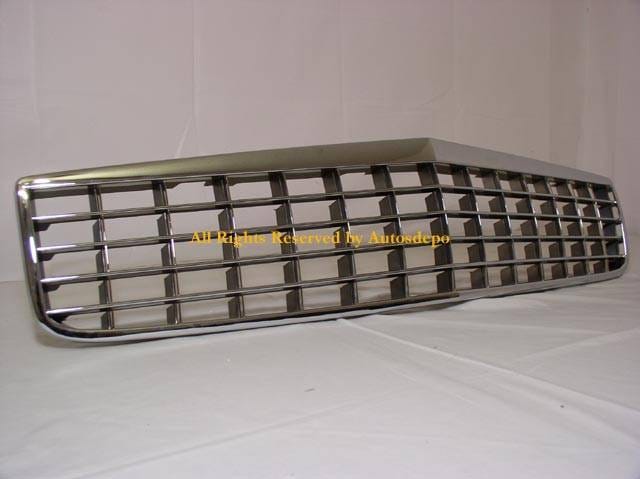 Curved Chrome Front Grille