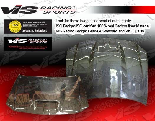 Chrysler 300 VIS Racing SRT Black Carbon Fiber Hood - 05CY3004DSRT-010C