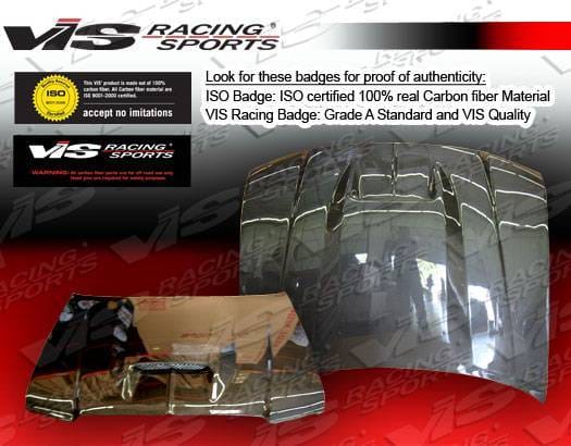 Dodge Magnum VIS Racing SRT Black Carbon Fiber Hood - 05DGMAG4DSRT-010C