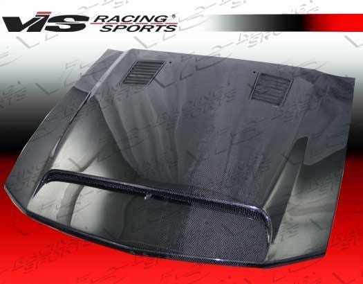 Ford Mustang VIS Racing GT-500 Black Carbon Fiber Hood - 05FDMUS2DGT5-010C