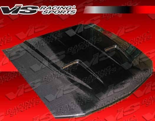 Ford Mustang VIS Racing Mach-1 Black Carbon Fiber Hood - 05FDMUS2DMK1-010C