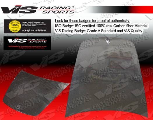 Ferrari F430 VIS Racing OEM Black Carbon Fiber Hood - 05FR4302DOE-010C