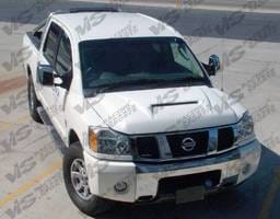 Nissan Titan VIS Racing Fiberglass Outlaw Type 1 Hood - 04NSTIT2DOL1-010